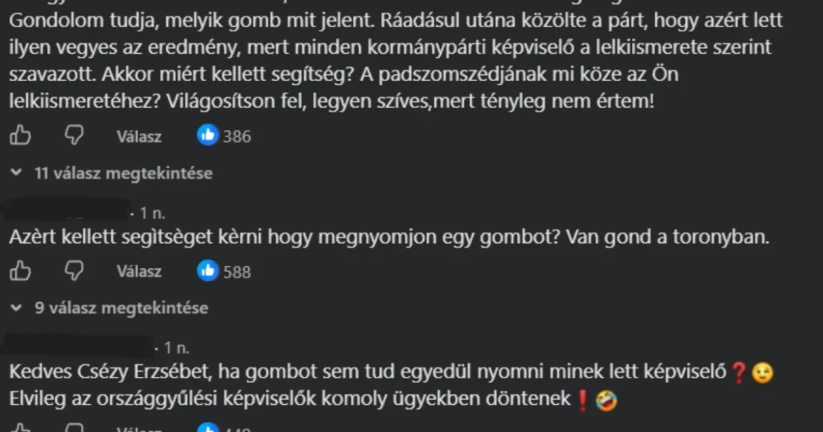 Van gond a toronyban – össztűz zúdult Csézyre a szavazathamisítós botránya miatt